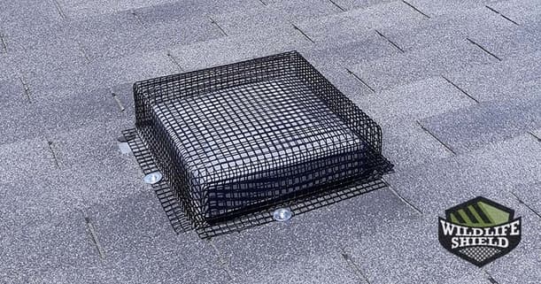 sealed roof vent using a rubber-coated galvanized waterproof steel cage
